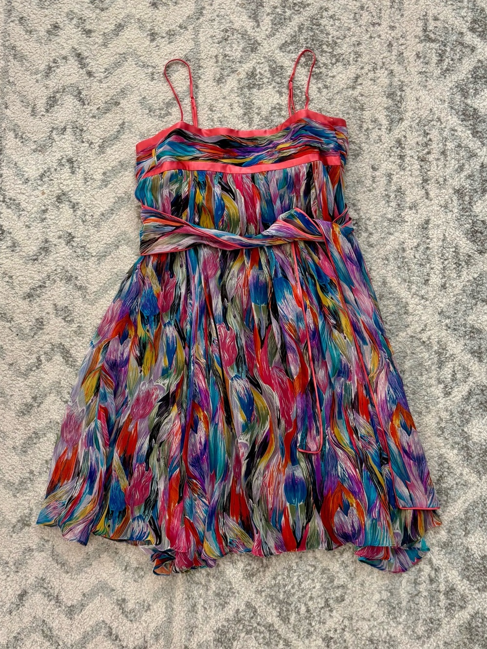 Multicolor Spaghetti Strap Dress